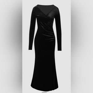 Azazie Promise Of Forever Black Velvet Maxi Dress
Brand New With Tag